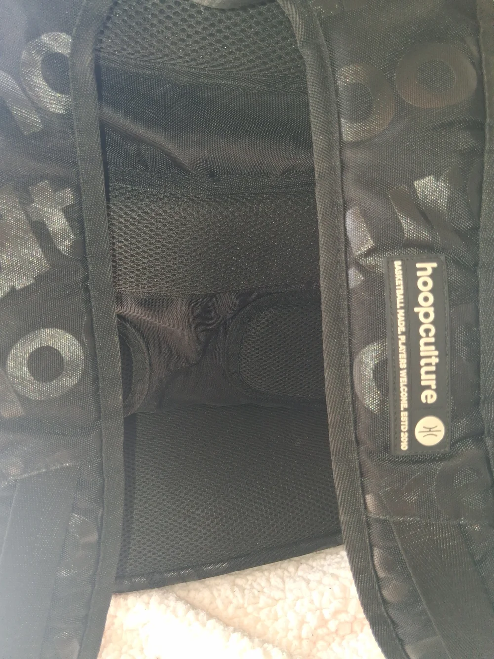 Hoop Culture Lumino Zeitgeist Reflective Basketball Backpack Black